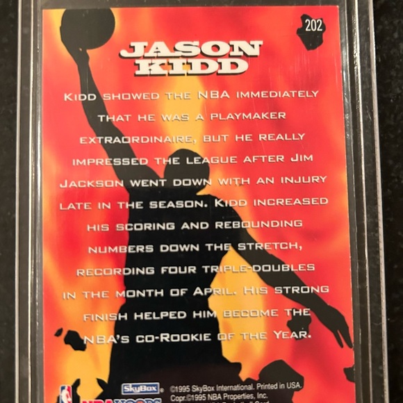 Jason Kidd NBA Basketball Trading Cards (2) - Picture 6 of 6